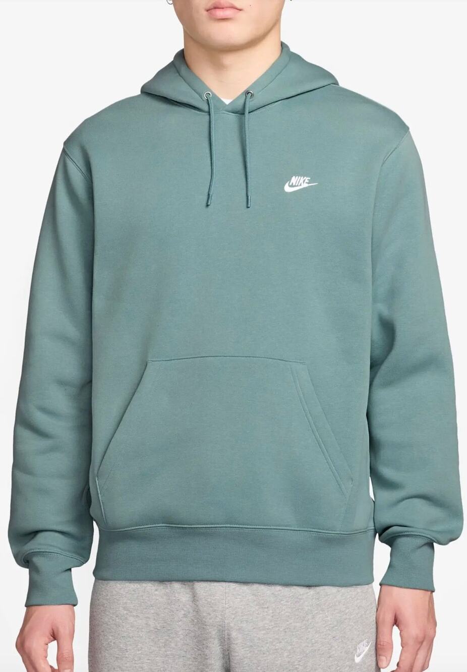 Nike Sportswear Club Fleece Pullover Hoodie - Blue Teal, Size L